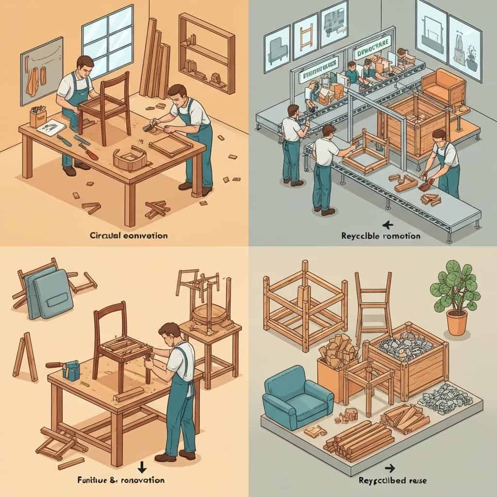 Gospodarka o obiegu zamkniętym w meblarstwie – naprawa, renowacja, recykling